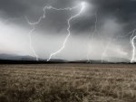 lightning strikes in the plains