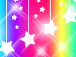 Rainbow With Hanging Stars