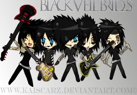 bvb chibi - chibi, anime, black veil brides, bvb