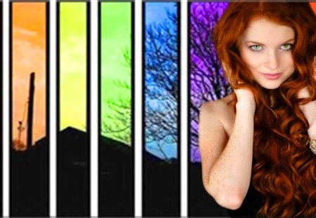 Redhead Woman With Green Eyes - pretty, female, eyes, green eyes, red head, red hair, gorgeous, women, beautiful, ginger, girl, beauty, lovely, redhead, lady, green, woman, sexy