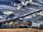 american patton tank hdr