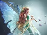 Fairy Playing A Flute