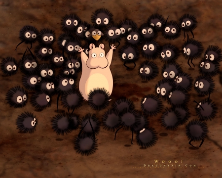 Spirited Away - spirited away, anime, sootballs, cute, movie, scene, boh