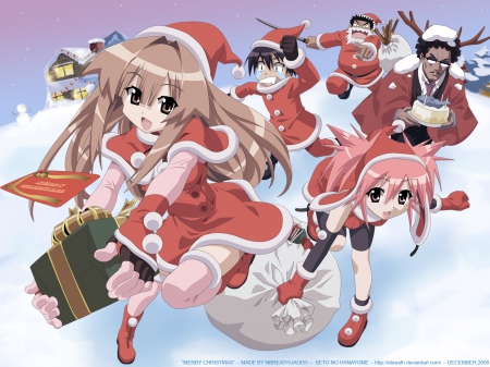 Merry Christmas(My bride is a mermaid) - anime, mermaid, funny, masa, sun