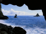 View from Inside a Sea Cave