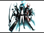 black devil,girl black,gold saw black,black rock shooter,master vocaloid yuuno