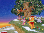 Christmas with Pooh Bear