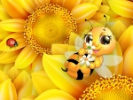 Sunflower's Bee