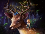 Fairy and the deer