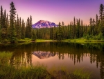 Landscape with mountain and lake