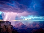 Thunderstorm in A Canyon