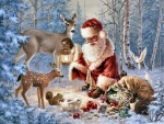 Santa Feeding Wildlife F