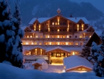 Hotel in Winter Night