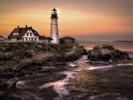 Lighthouse at Sunset