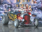 Santa's Hot Rod and Helper