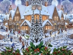 Old and New Winter Village