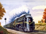 Locomotive Pulling The Maple Leaf