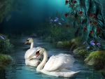 Swan Fantasy Forest