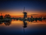 Sunset Over Windmill Town