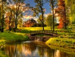 Country house in fall