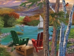 Lakeside View From the Chairs