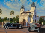 Pierce Arrow at the Hearst Castle