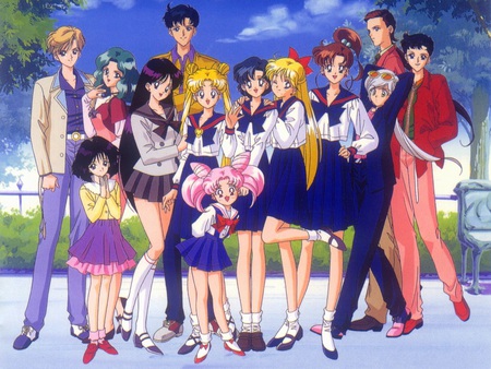 Sailor Moon Senshi - girls, group, sailormoon, anime, anime girl, female, girl, cute