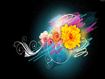 flower vector designs 1080P HD. jpg