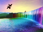 Rainbow Waterfalls Of Dreams