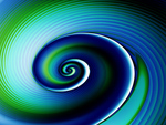 Blue- Green Spiral