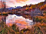 A Red Day on the Lagoon