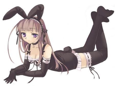 goth bunny - girl, goth, cute, anime