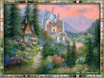 Artwork - Castle Neuschwanstein in a FantasyLandscape