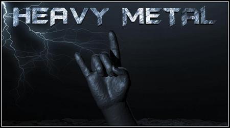 Heavy Metal - metal, fist, heavy, lightning, horns