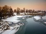 iced river