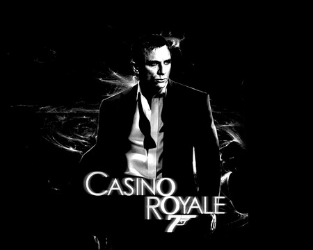 Casino Royale 2 - actoin, 007, entertainment, casino, black, white, casino royale, movie, black and white, james bond