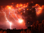 Lightning in Volcanic Ash