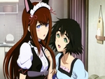 makise kurisu and shiina mayuri