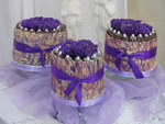 Purple Flowered Cakes