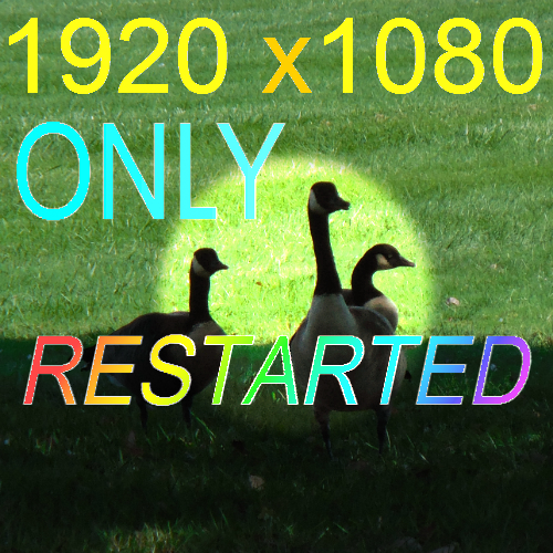 1920x1080 Only (Restart)