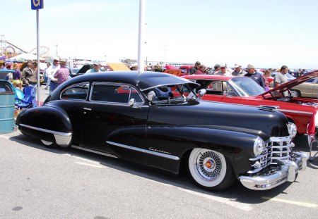 1947 Cadillac - white walls, black, gm, classic