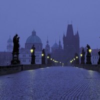 Prague At Dusk.