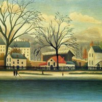 Henri Rousseau ~ Suburban Scene