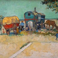 Vincent Van Gogh ~ The Caravans Gipsy Camp near Arles