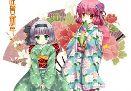 Saigyouji Yuyuko - gals, cg, saigyouji yuyuko, anime