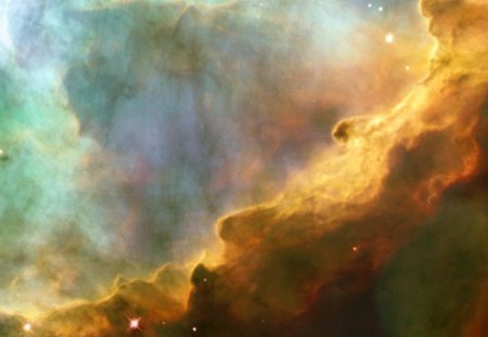 Fantasy space - space, clouds, fantasy, gas, birth of stars, nebula