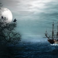 Haunting Night at Sea