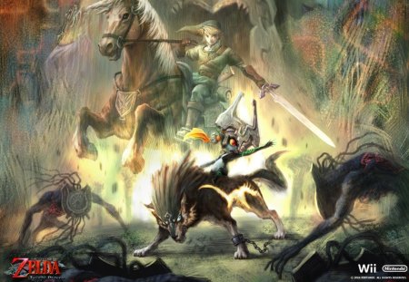 Twilight Princess - midna, twilightprincess, zelda, link