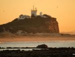 Sunrise over Nobbys Lighthouse