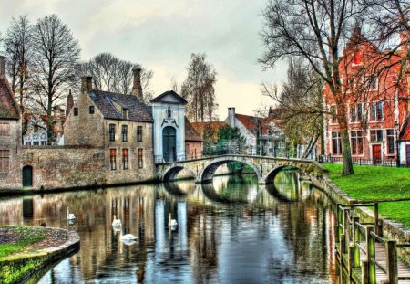 canal-view - canals, architecture, houses, outdoors